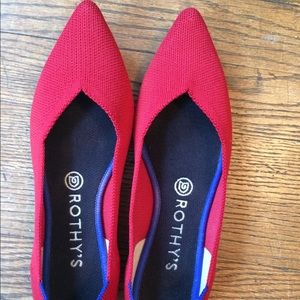 Rothy’s Point Shoes Red Sz 8